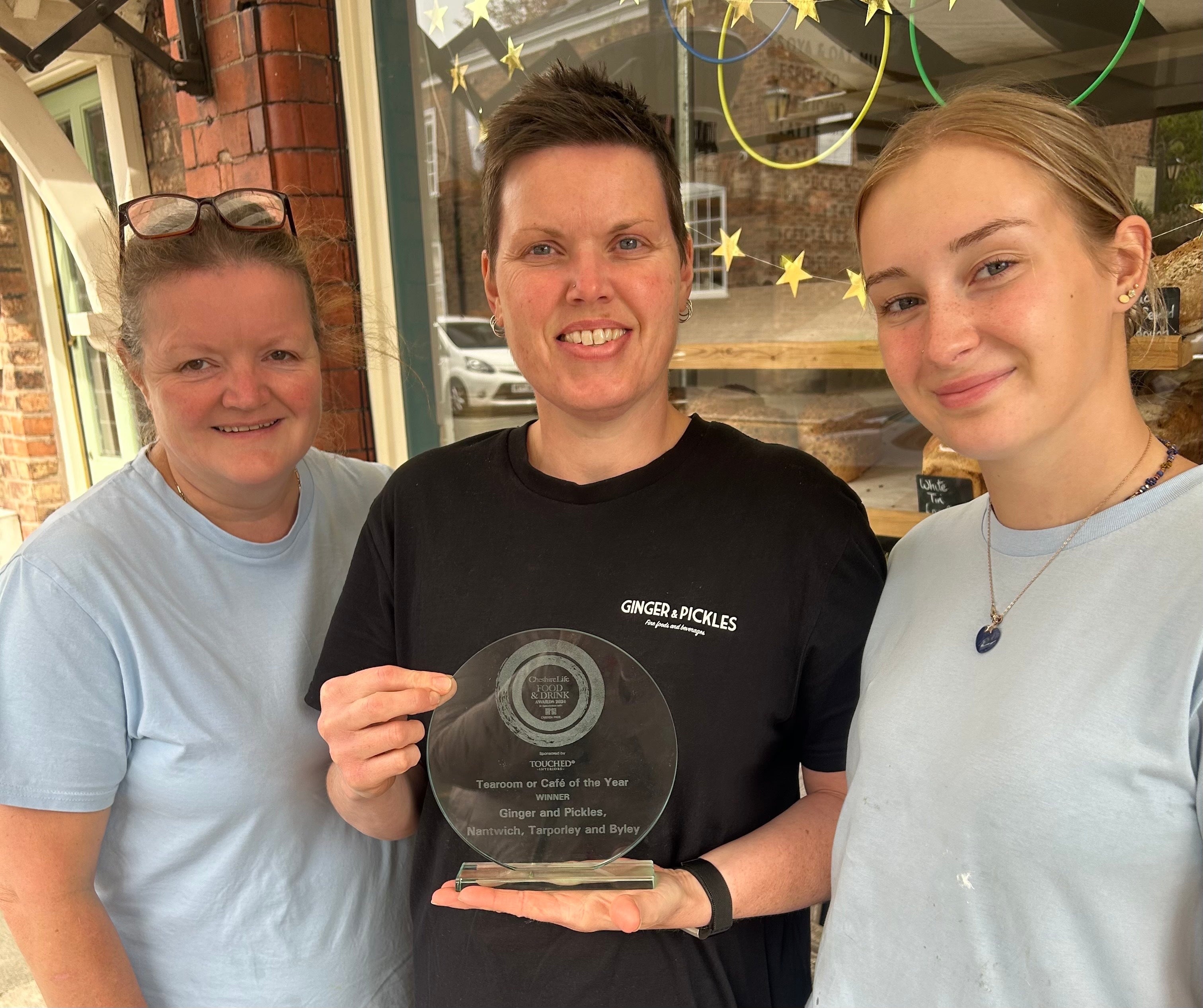 Ginger and Pickles Named Best Tearoom or Cafe in Cheshire in the Cheshire Life Awards